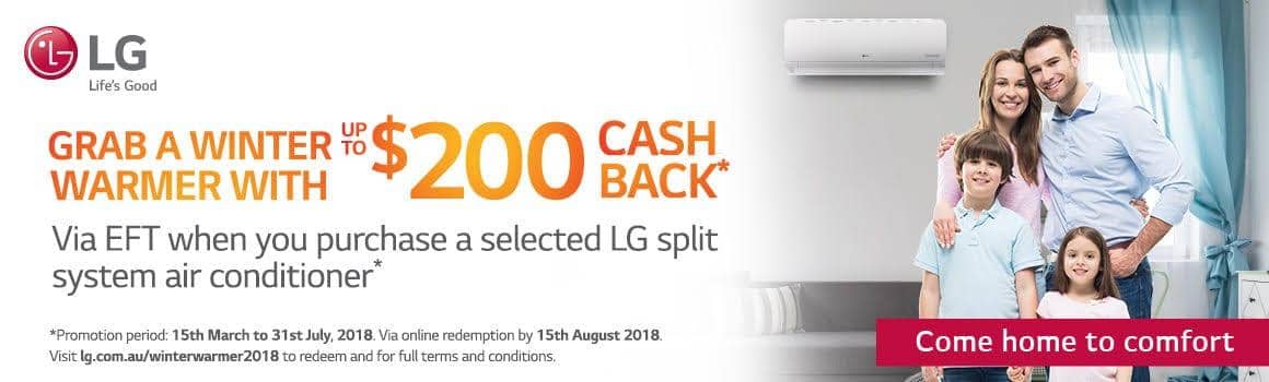 LG cash back banner
